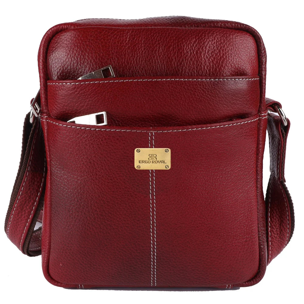 Men's Leather Side SLING Bag