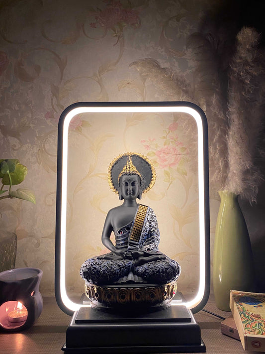 LED Light Square Frame Buddha