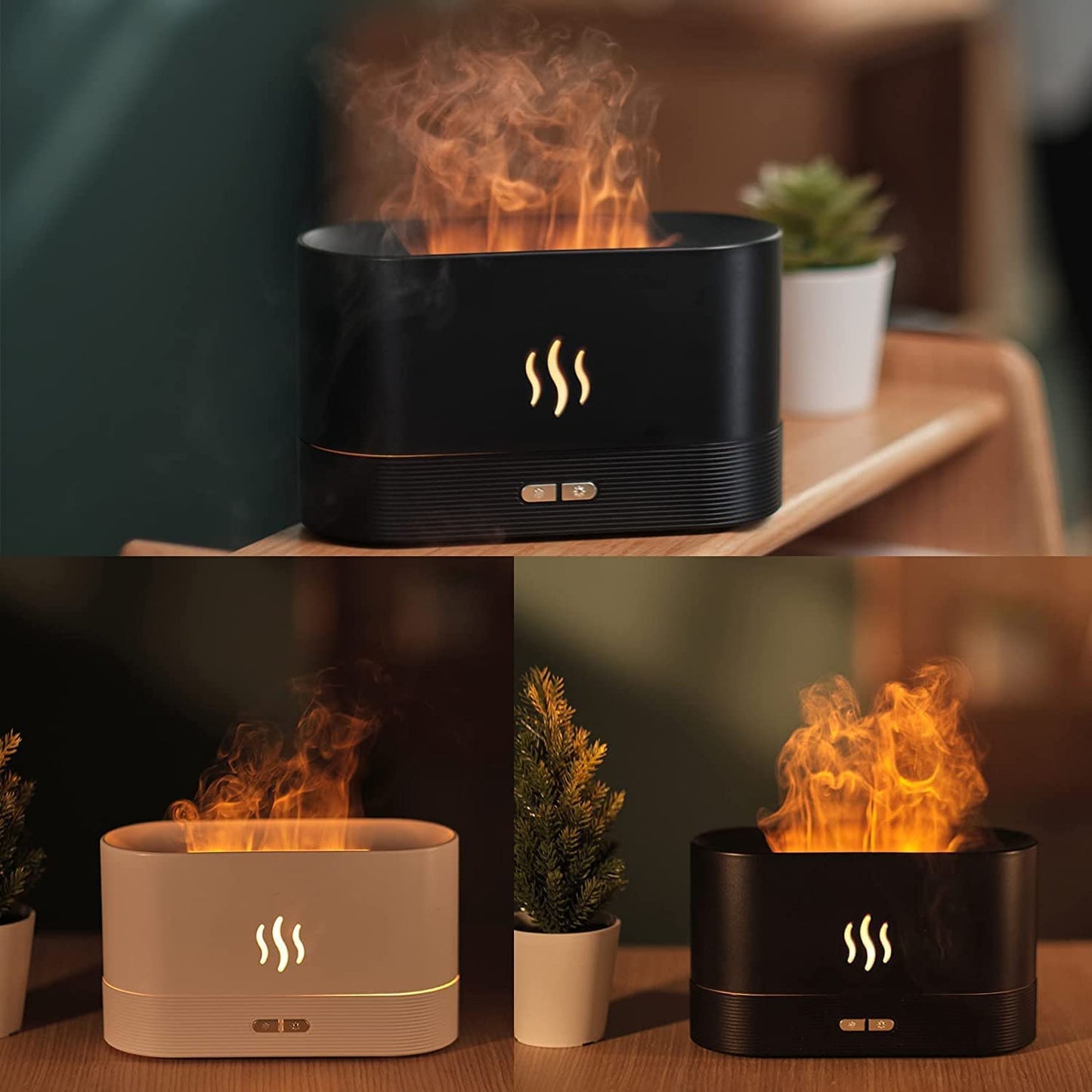 Flame Humidifier Aroma Diffuser Noiseless