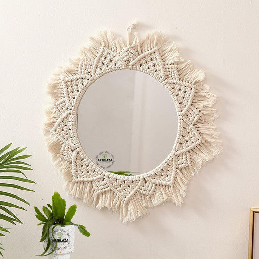 Macrame mirror