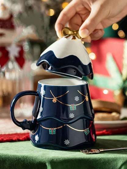 Christmas Tree Mug with Bow