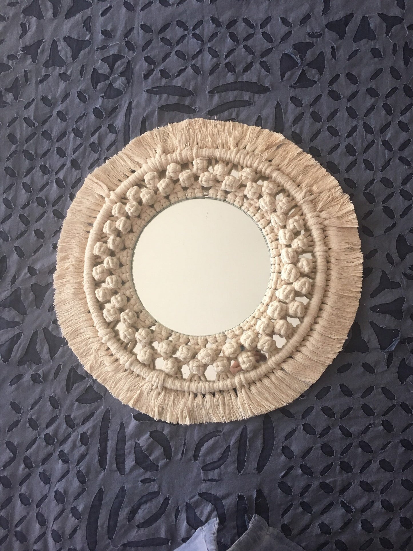 Round Cord Bohemian Style mirror